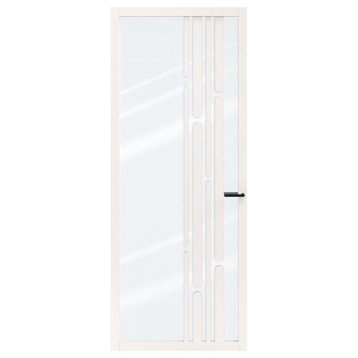 Binnendeur Skantrae SSL 14624 Blank Glas Wit Gelakt
